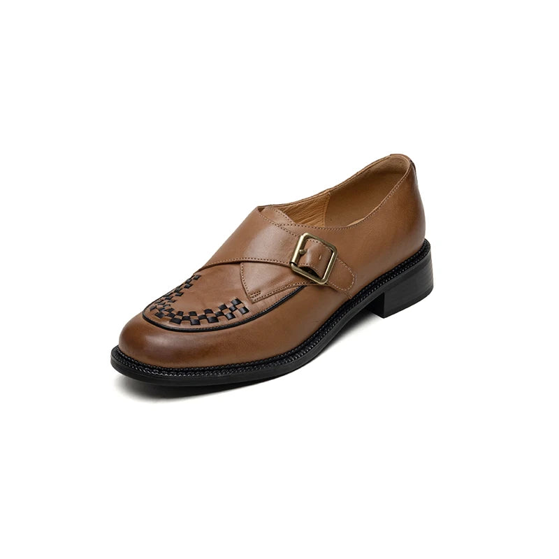 Cortona Woven Leather Oxfords
