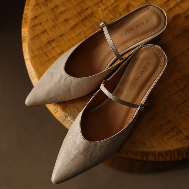 Avina Leather Mules