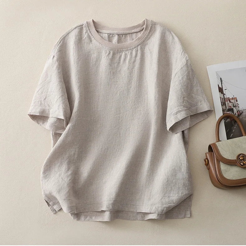 Breeza Cotton Linen Tee