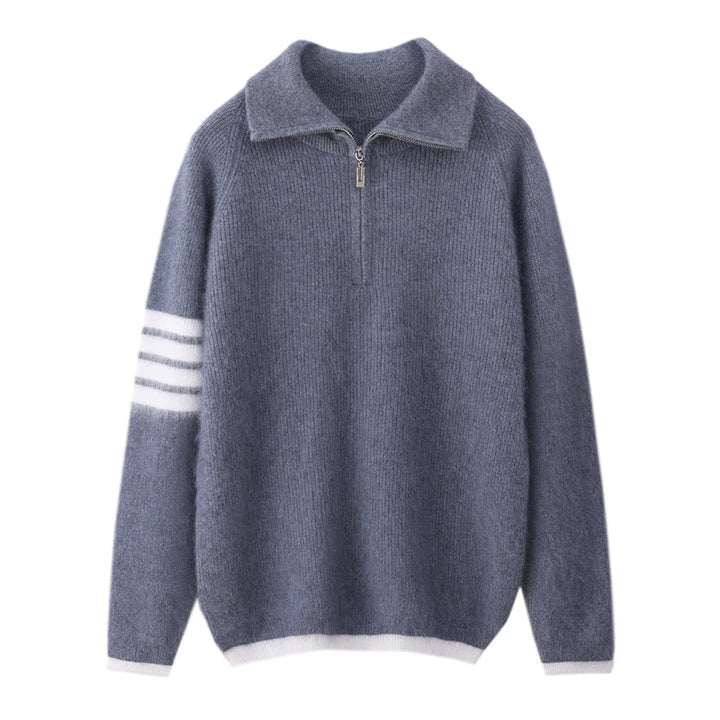 Renley Mink Cashmere Quarter Zip