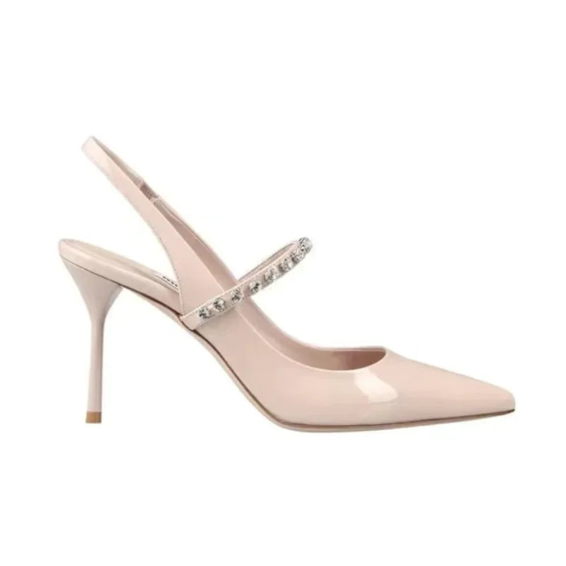 Stellina Crystal Strap Slingbacks