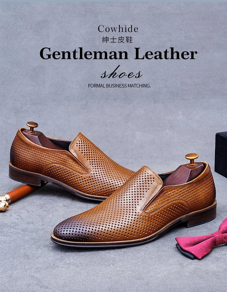 Traforato Perforated Leather Loafers