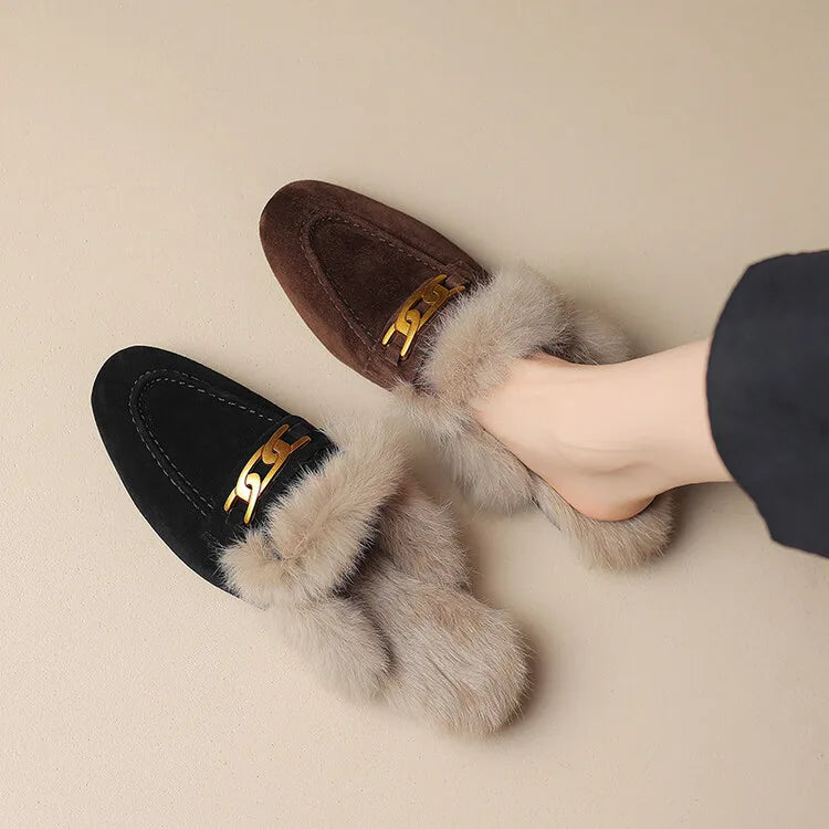 Ferra Suede Wool Mule