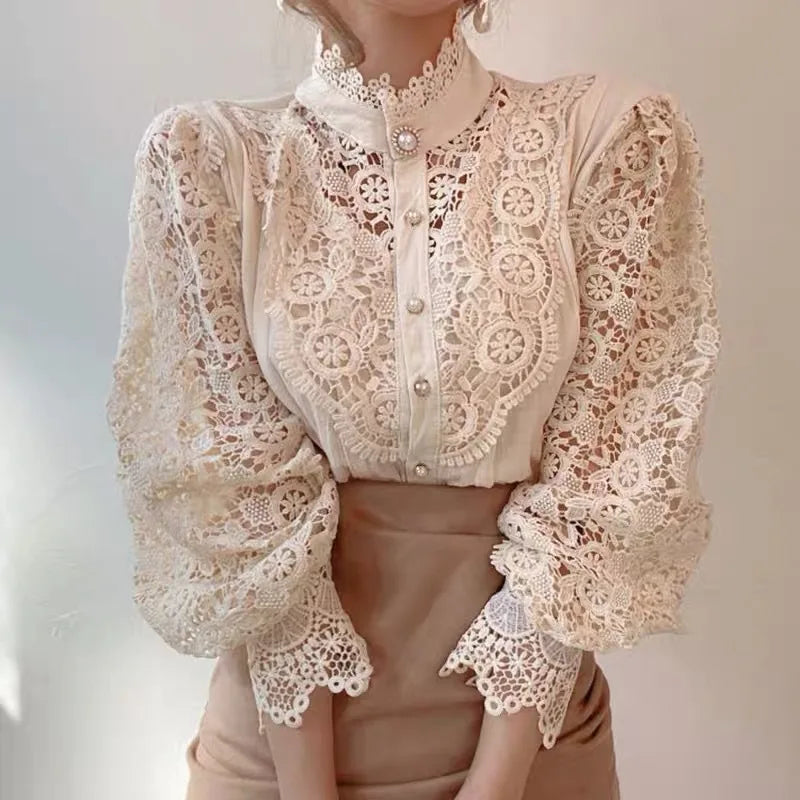 Colette Guipure Lace Blouse