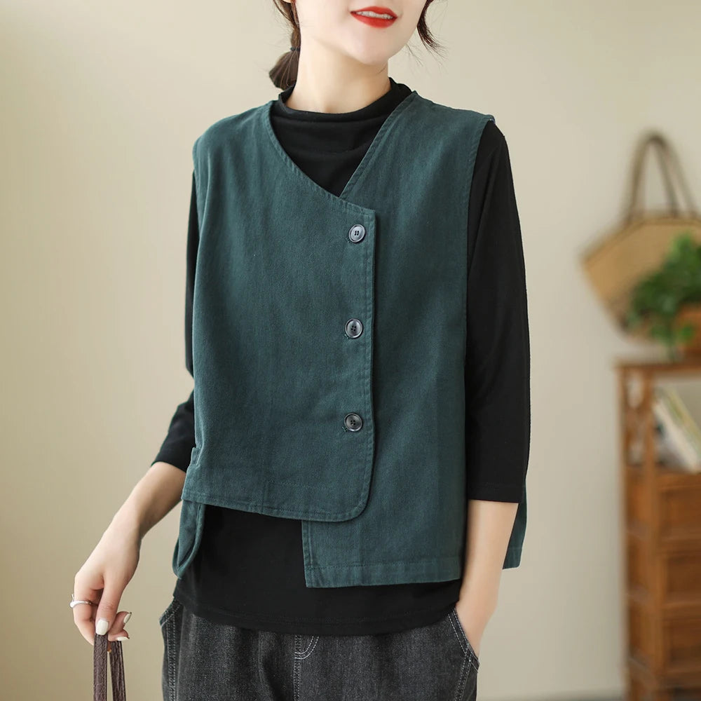 Nara Layered Cotton Vest