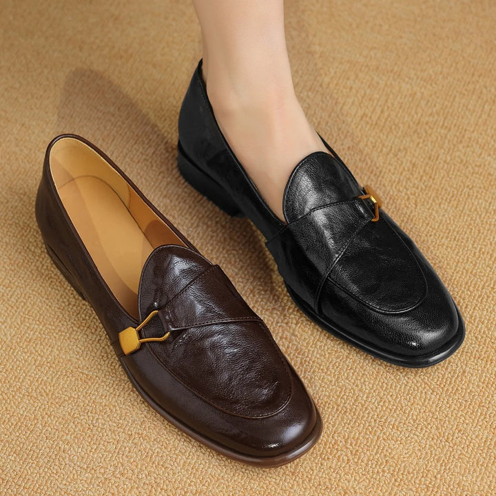 Donatella Buckle Loafers