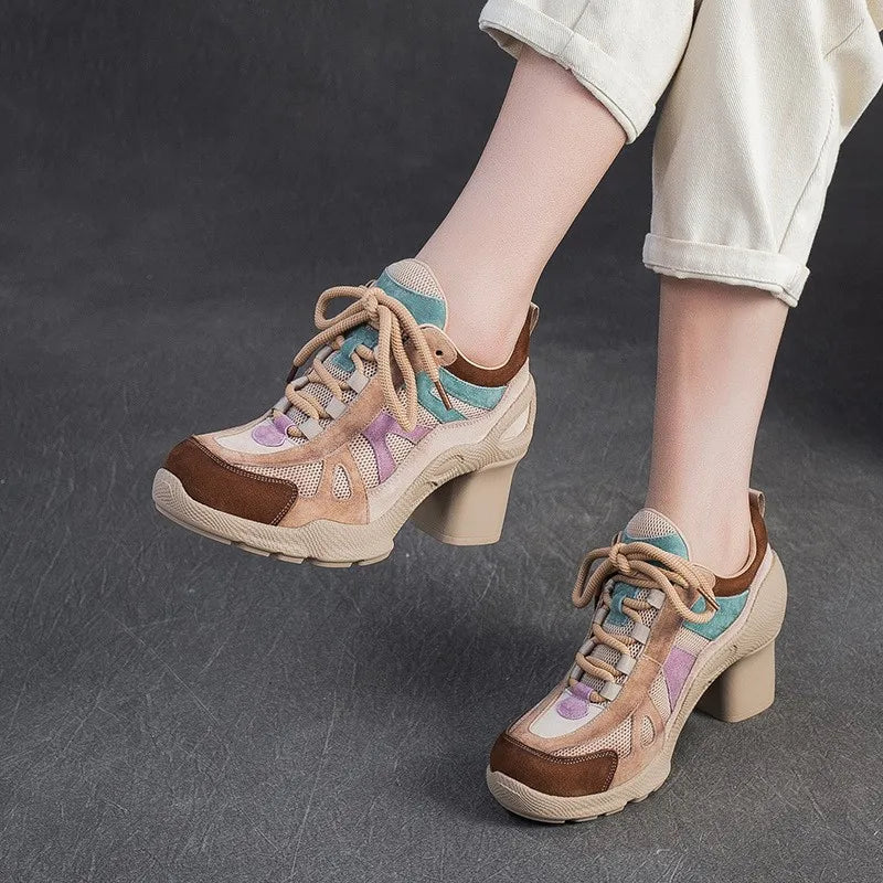 Patchina Colorblock Sport Heels