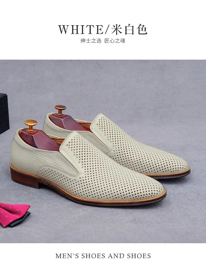 Traforato Perforated Leather Loafers