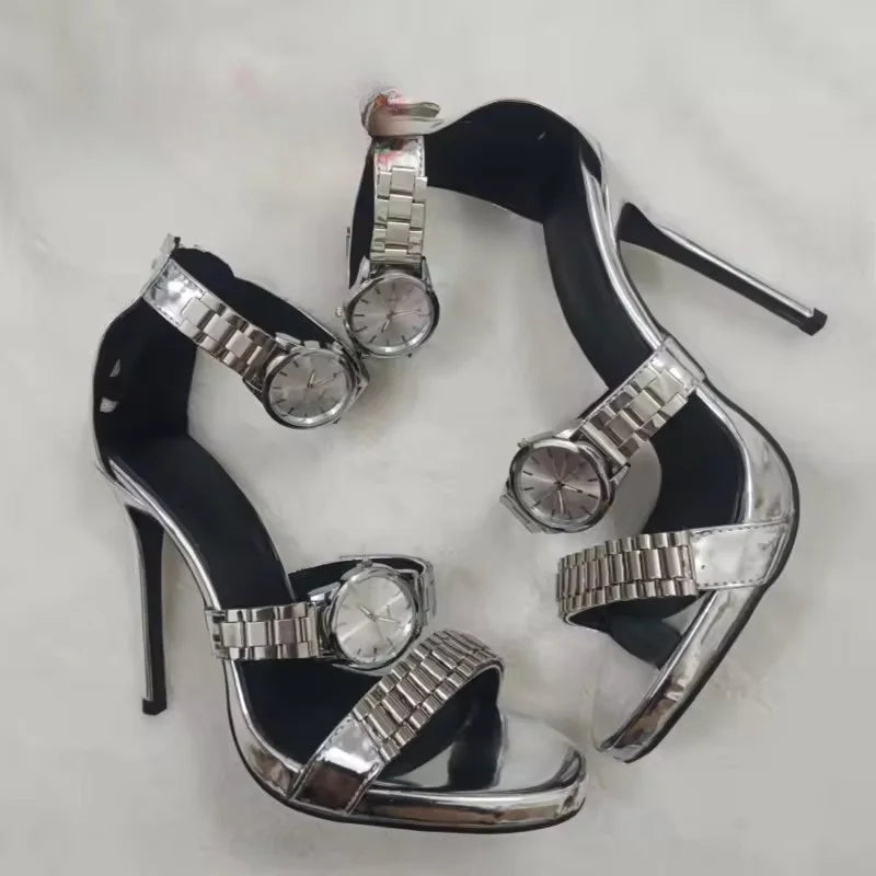 Orologio Watch-Strap Stiletto Sandals