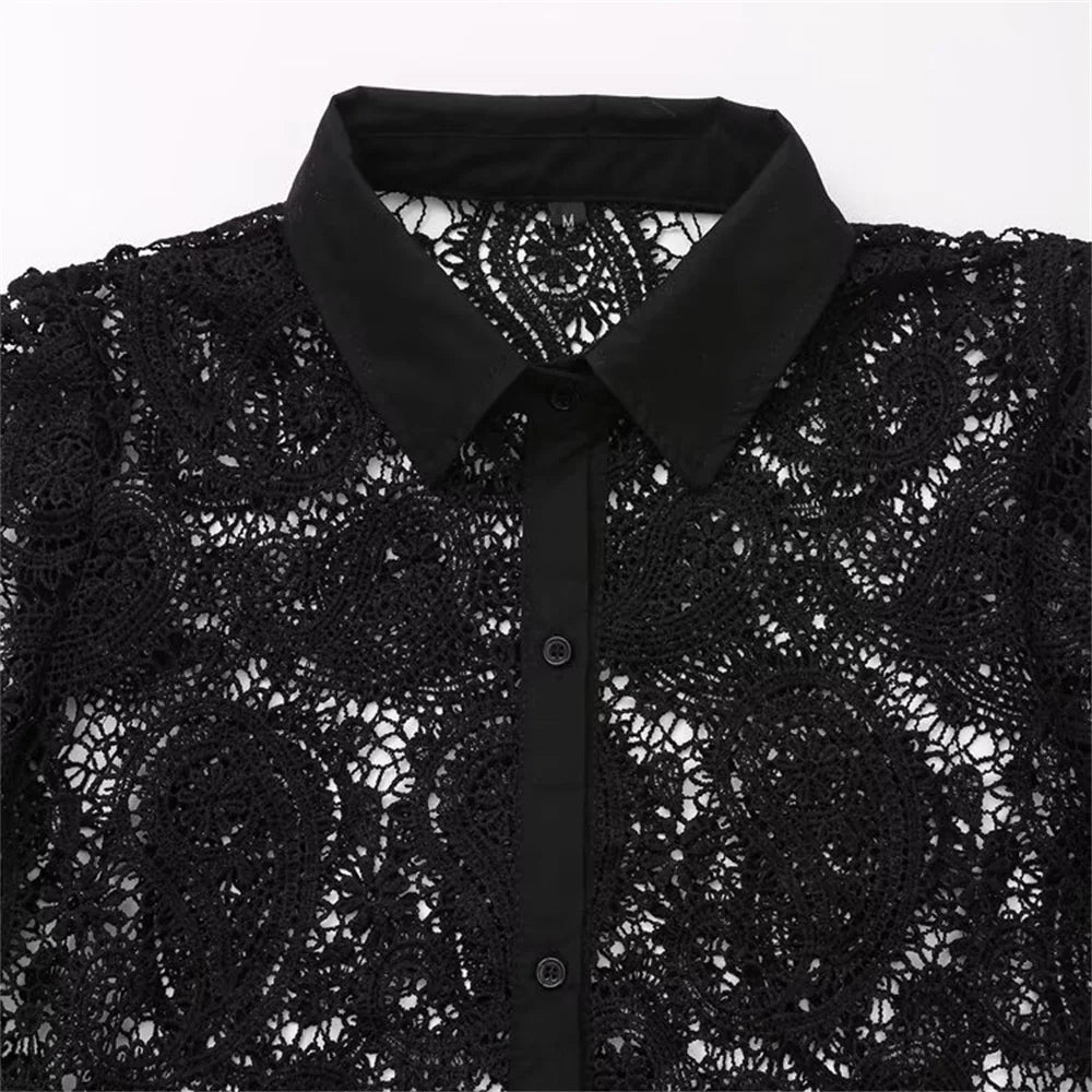 Vivienne Lace Button Shirt