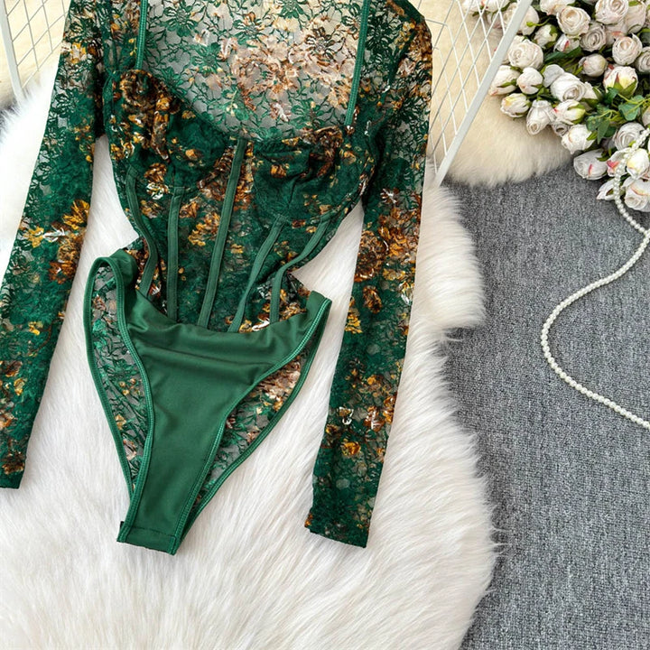 Ivy Veil Lace Bodysuit