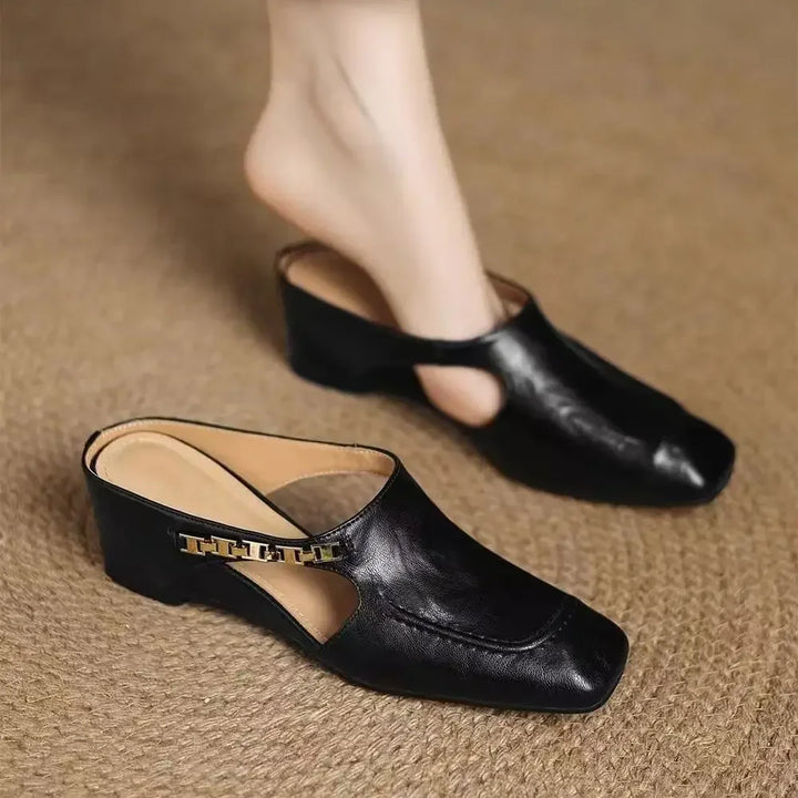 Foldvamp Square-Toe Mules