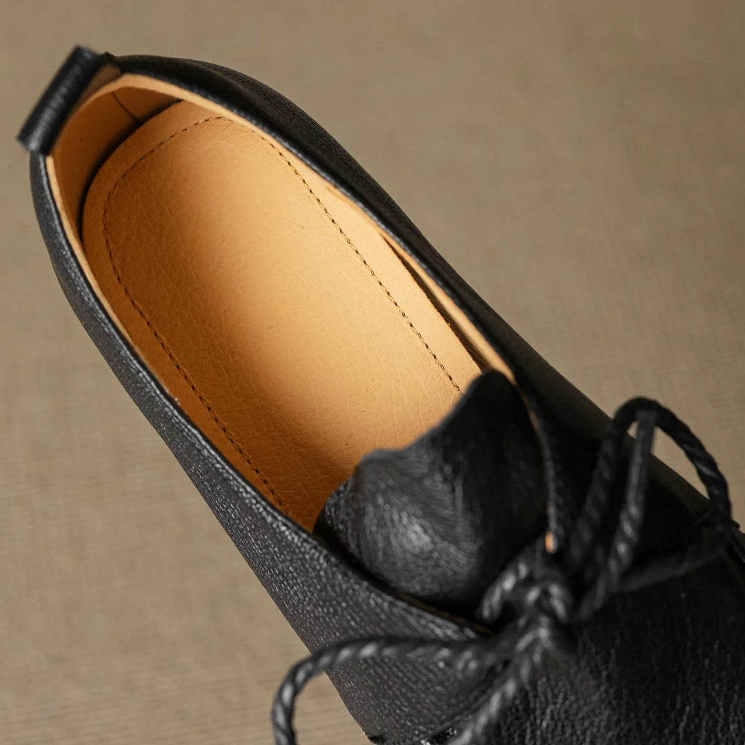 Eleanor Wedge Leather Shoes