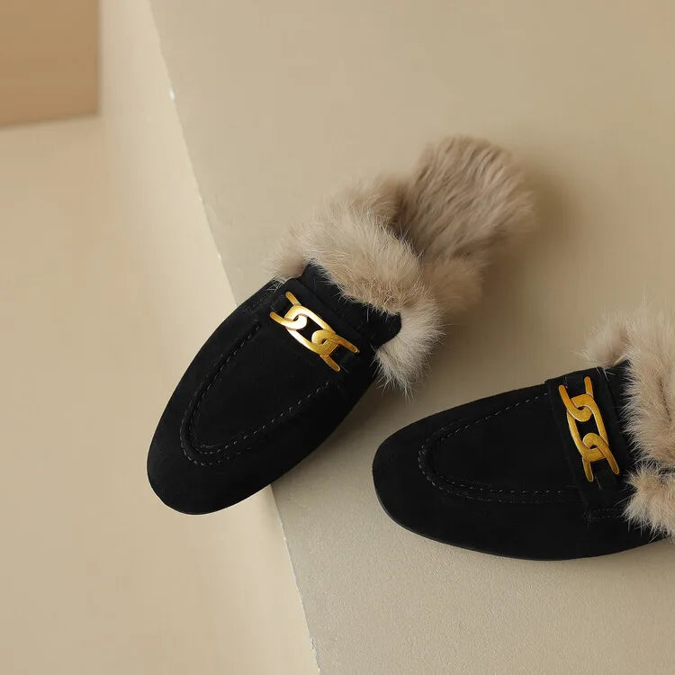 Ferra Suede Wool Mule