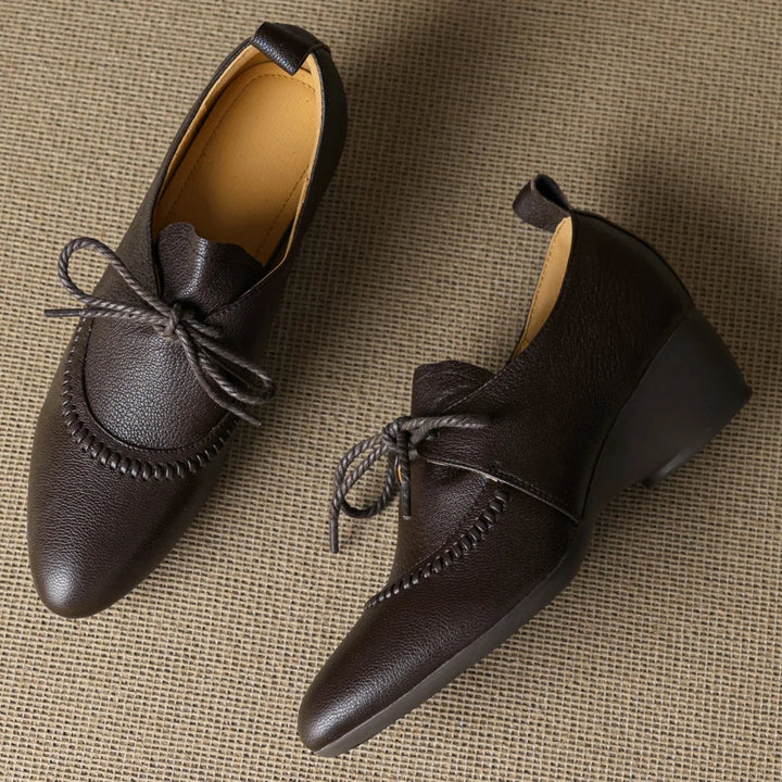 Eleanor Wedge Leather Shoes