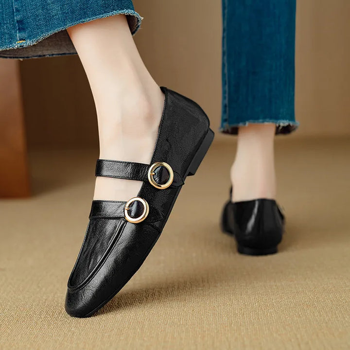 Fiora Buckle Flats