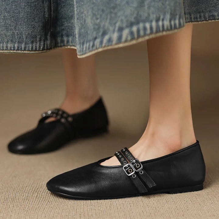 Valentina Buckle Flats
