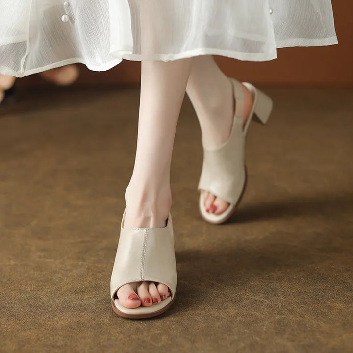 Montara Leather Slingbacks