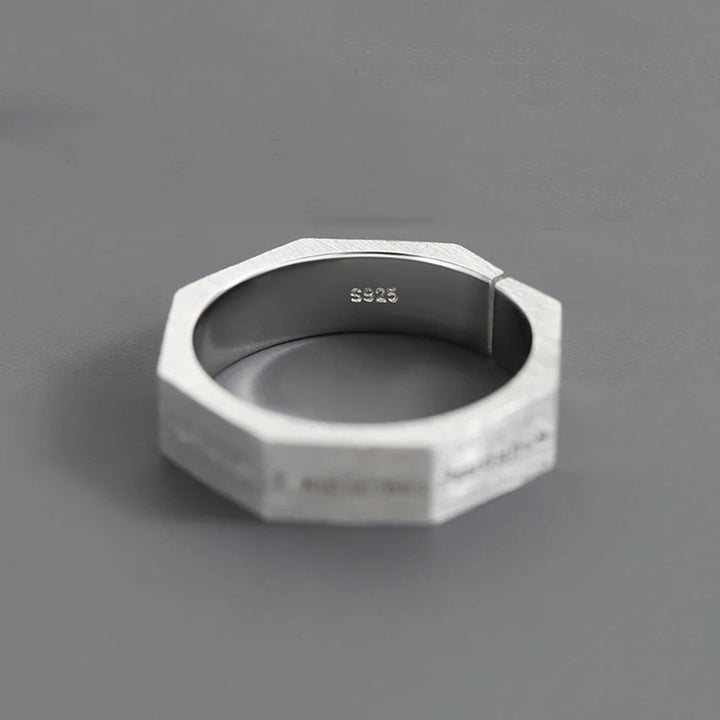 Seven Virtues Engraved Ring