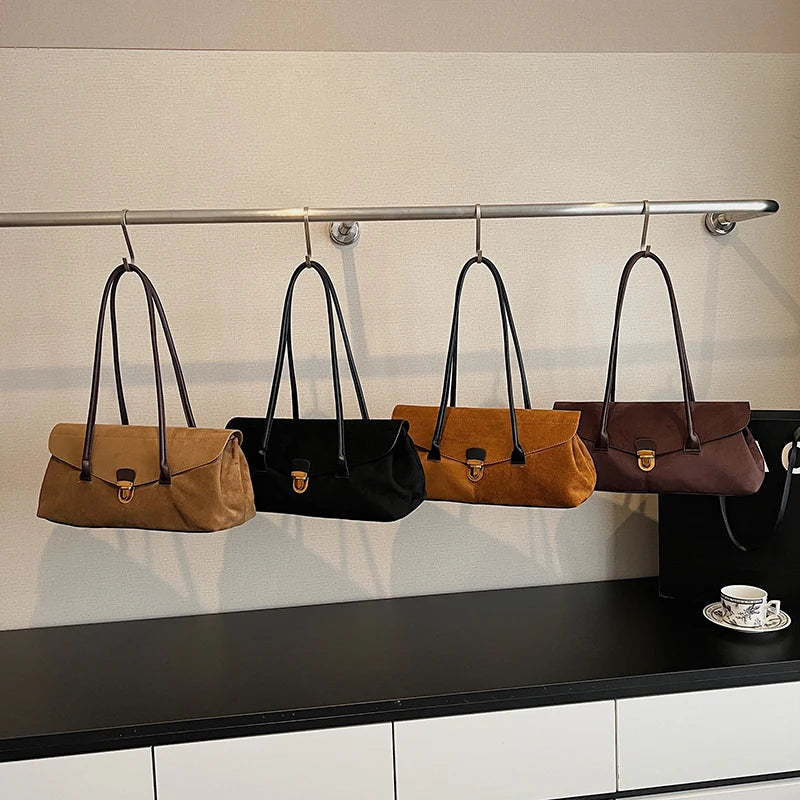 Marrow Suede Shoulder Bag