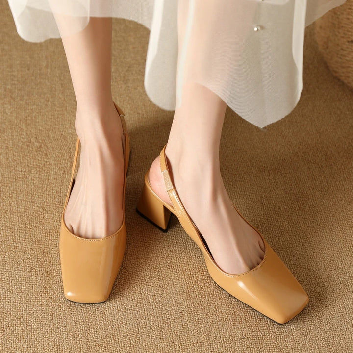 Selena Lacquer Slingbacks