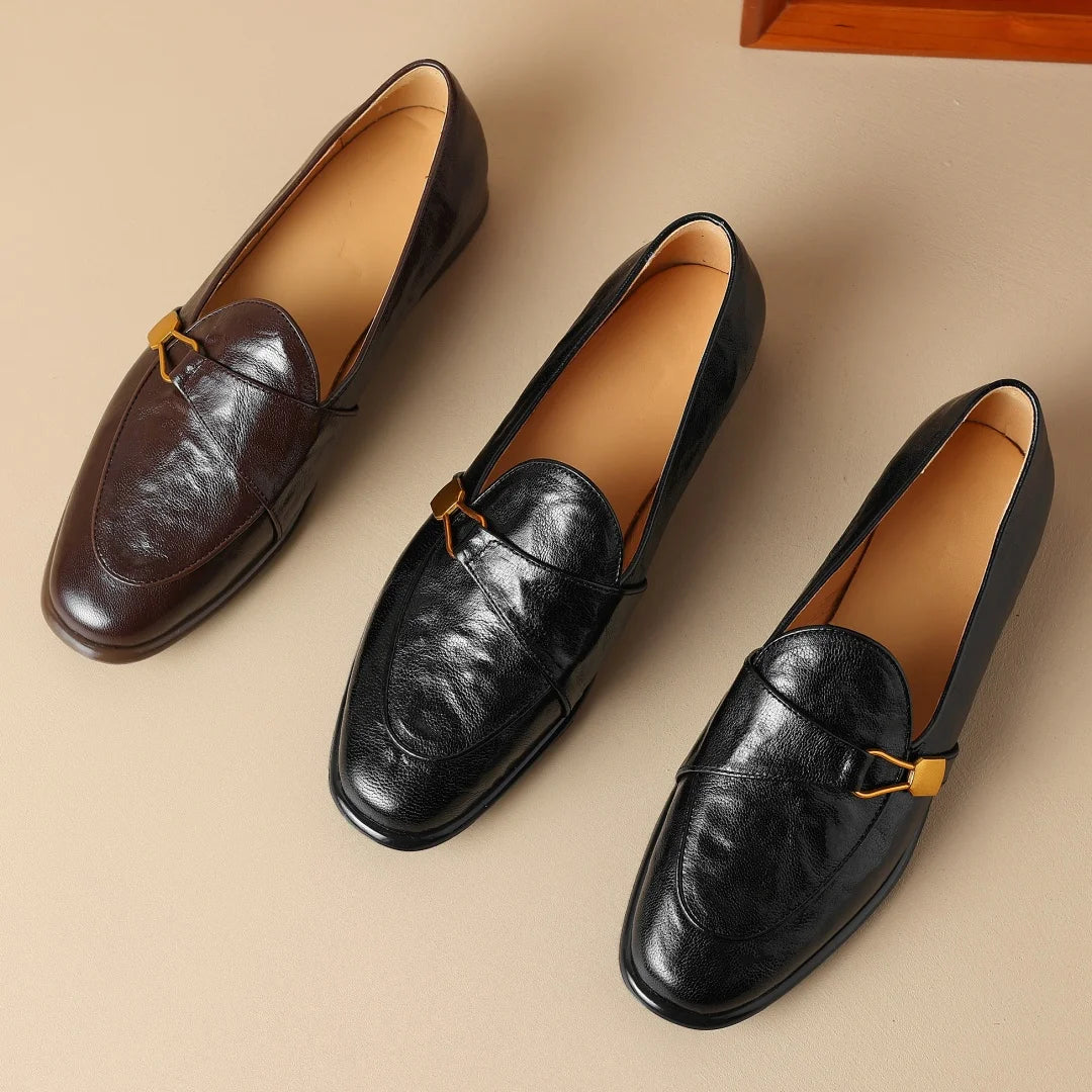 Donatella Buckle Loafers