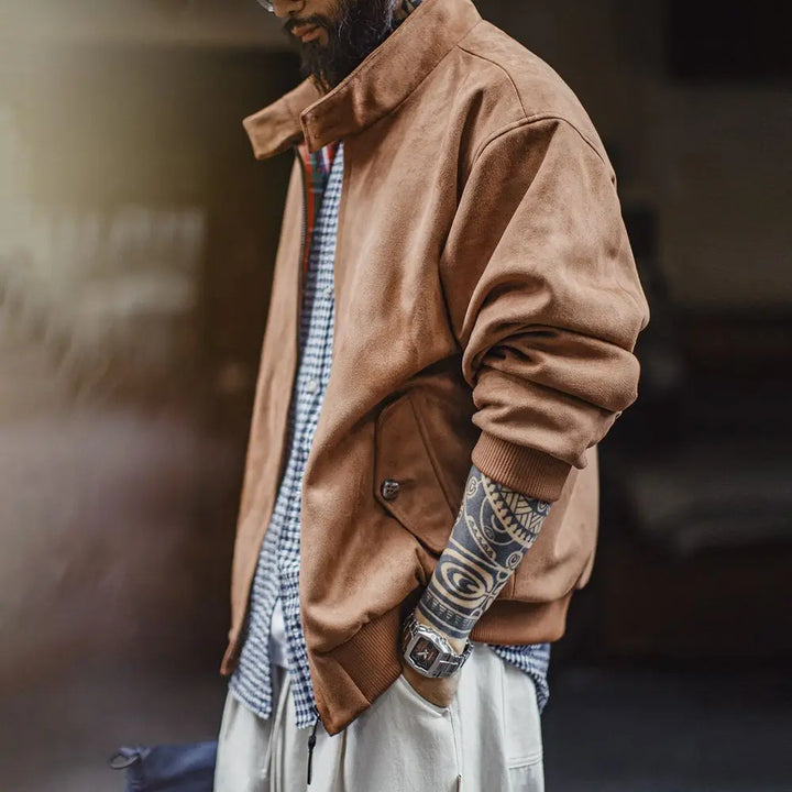 Mercer Suede Harrington Jacket
