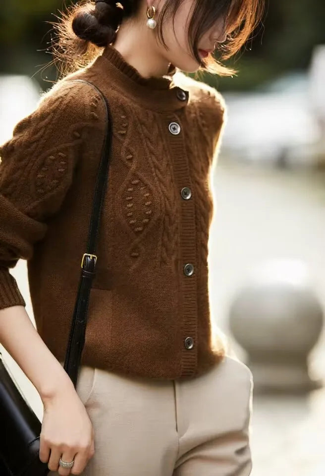 Emberfold 100% Cashmere Cardigan