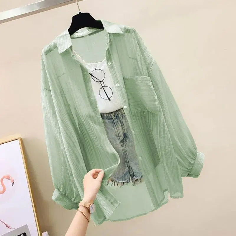 Brezzina Sheer Chiffon Shirt