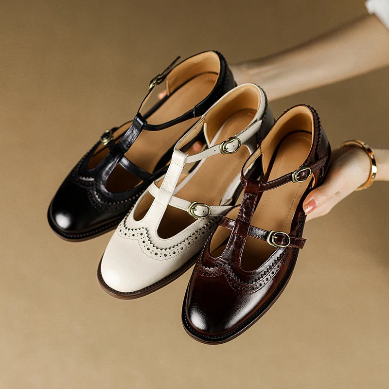 Aurelia Brogue Mary Janes