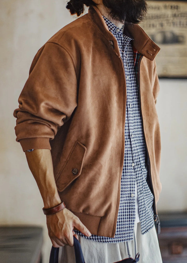 Mercer Suede Harrington Jacket