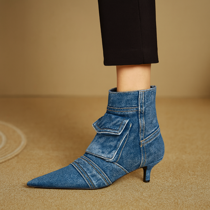 Stonewash Kitten Boots