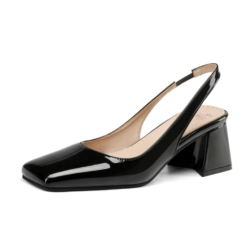 Selena Lacquer Slingbacks