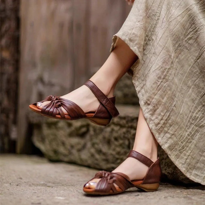 Alina Braided Leather Sandals