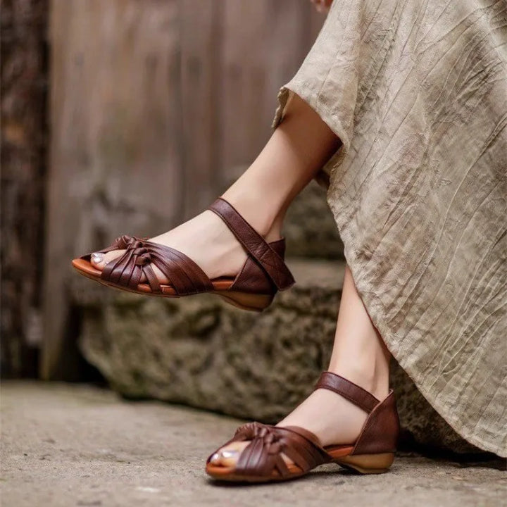 Alina Braided Leather Sandals