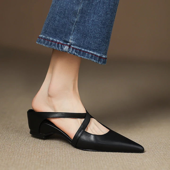 Vontessa Italian Leather Mules