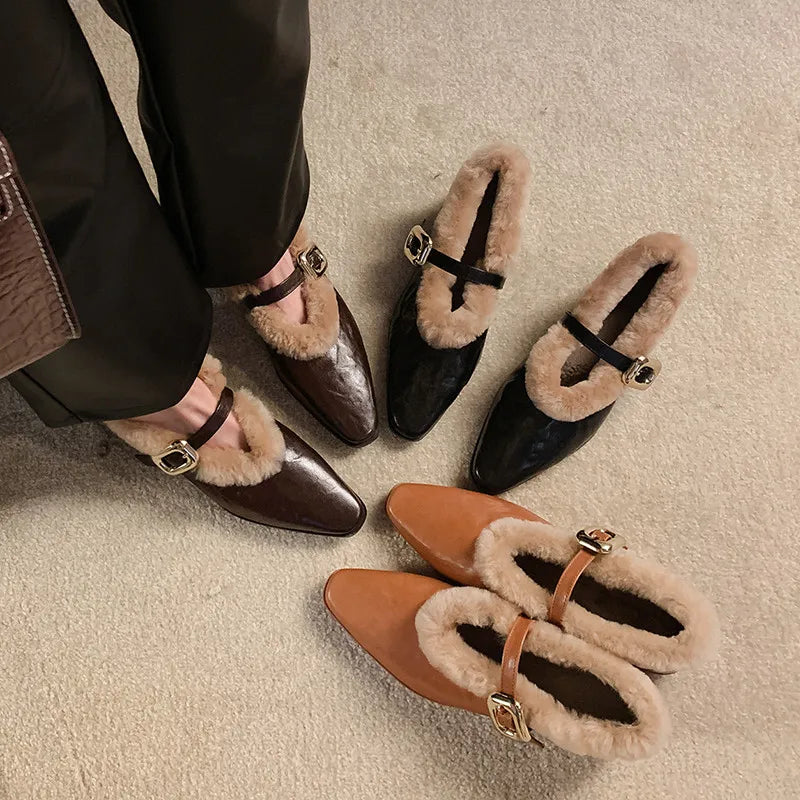 Nordwyn Leather Wool Pump