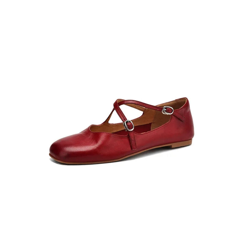 Valenza Leather Flats