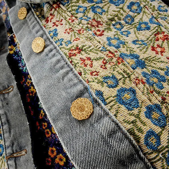 Giardino Jacquard Denim Jacket