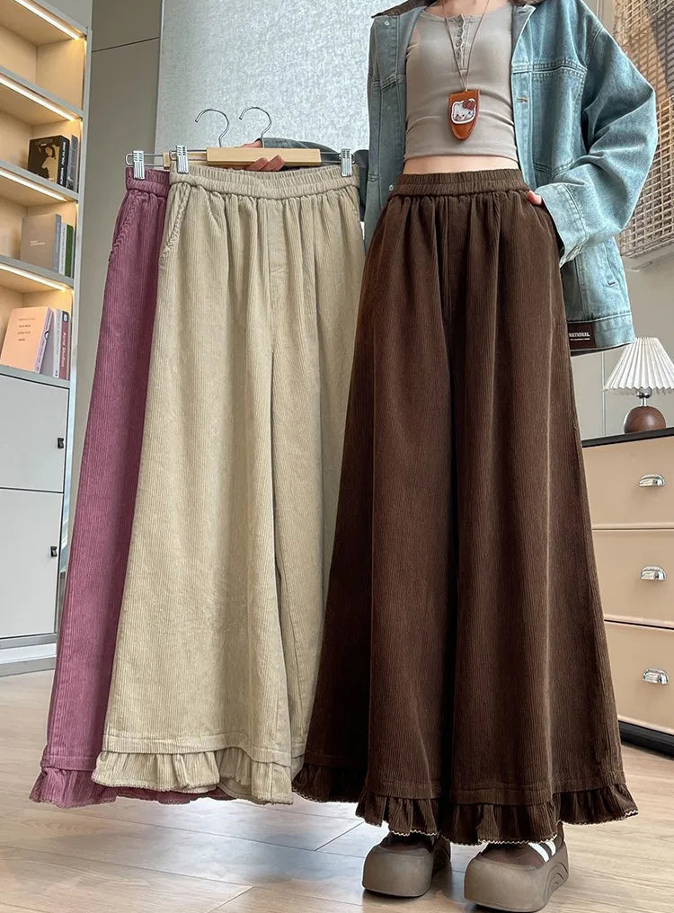 Harper Draped Corduroy Pants
