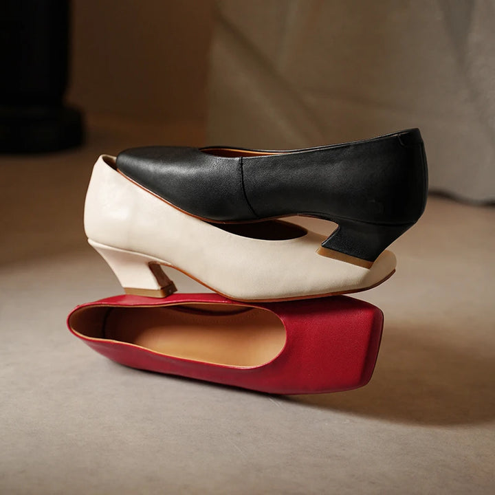 Portia Square Toe Pumps