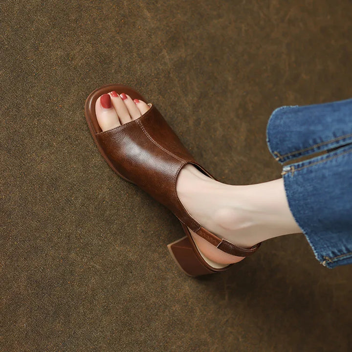 Montara Leather Slingbacks
