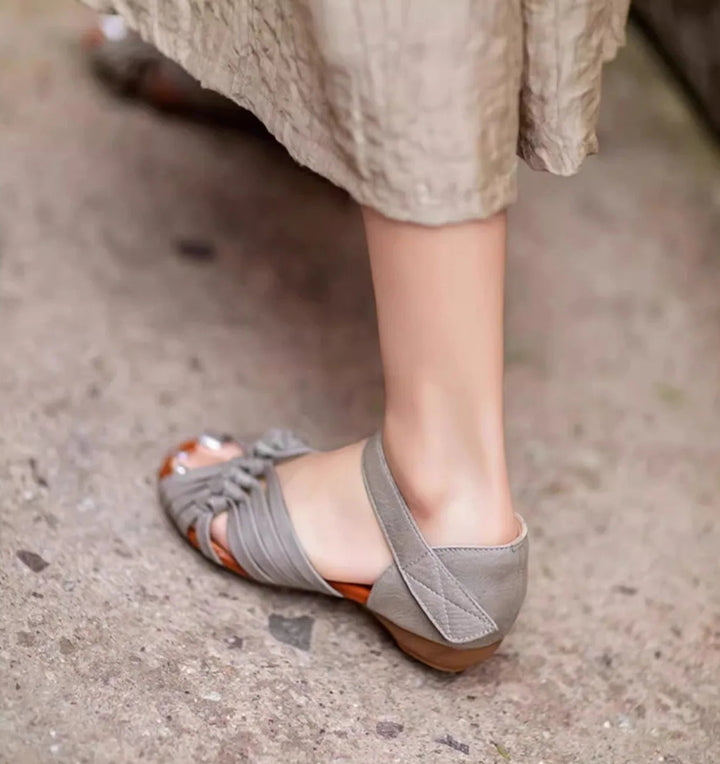 Alina Braided Leather Sandals
