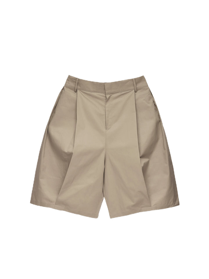 Saiko Pleated Wide-Leg Shorts