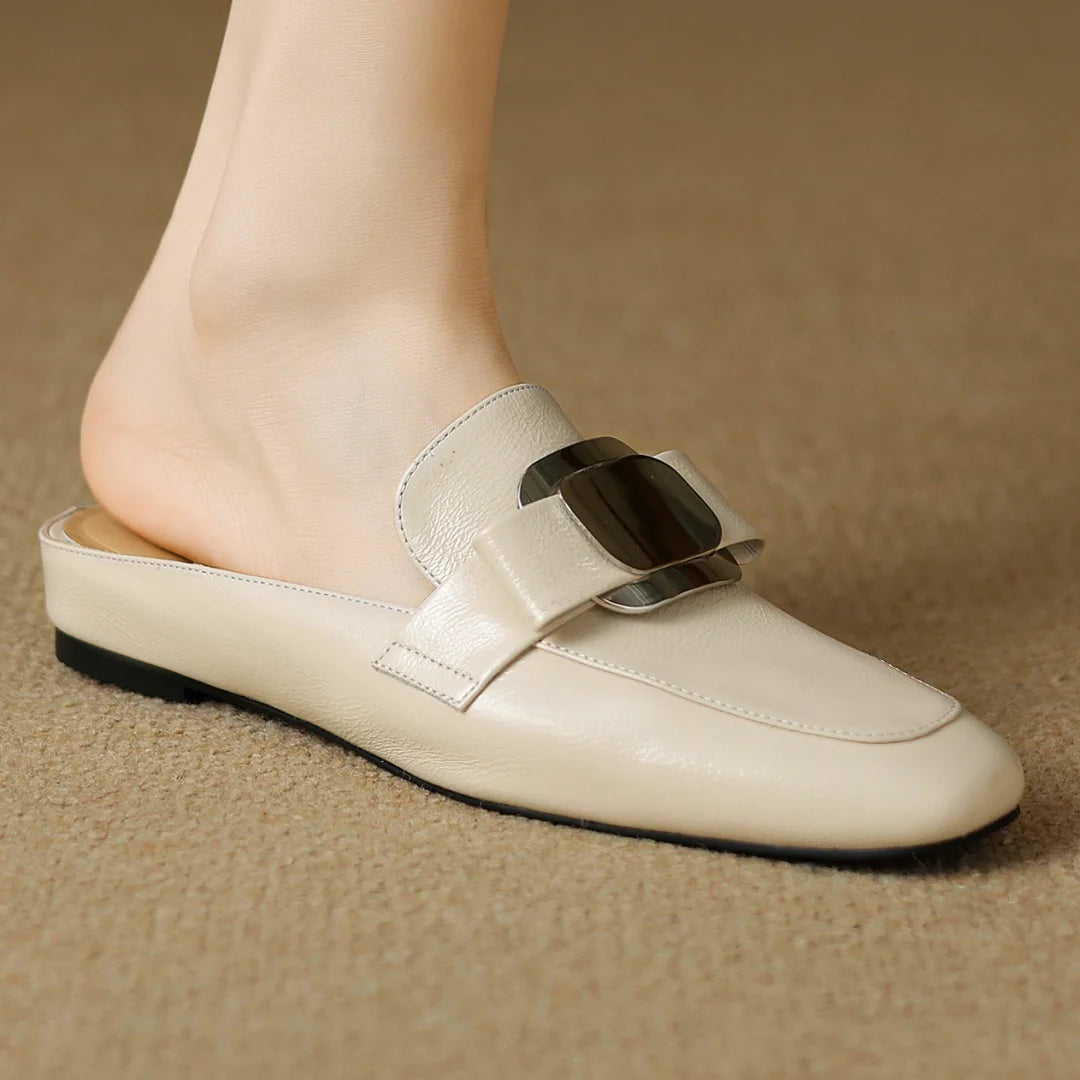 Silverkiss Leather Mules