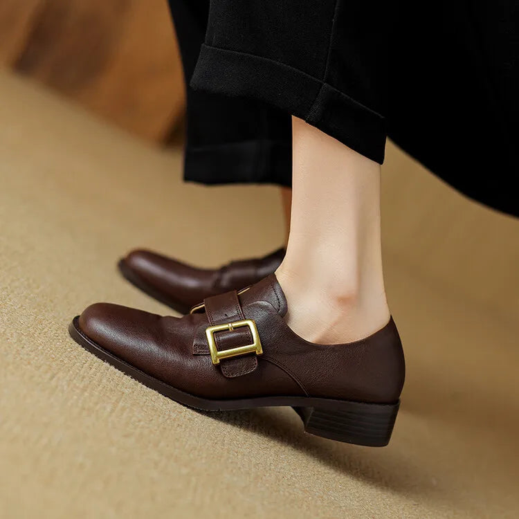 Savona Buckle Monk Loafers
