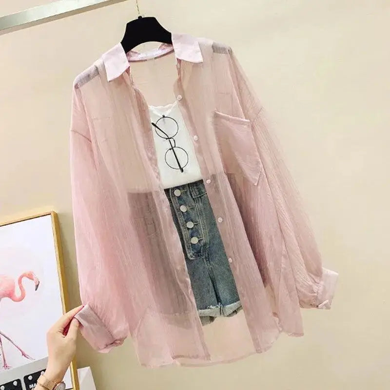 Brezzina Sheer Chiffon Shirt