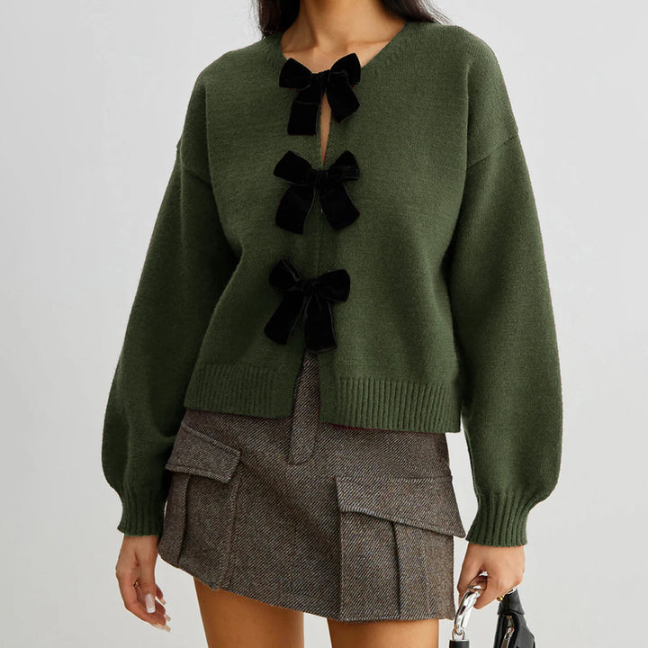 Aubryn Bow Cardigan