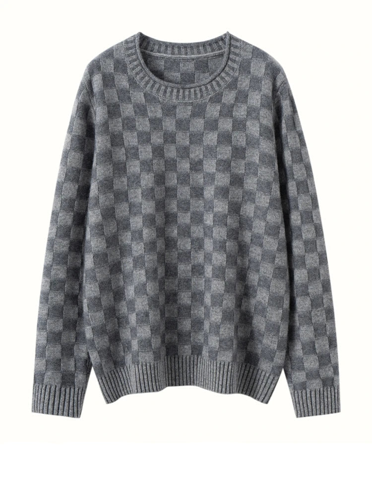 Claudette Check Cashmere Sweater