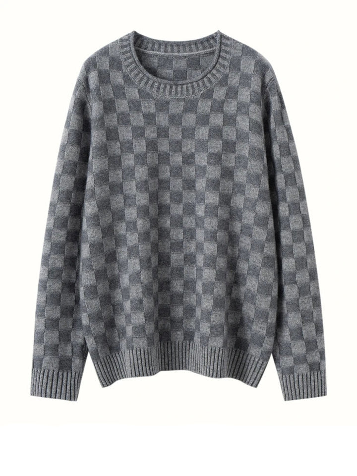 Claudette Check Cashmere Sweater